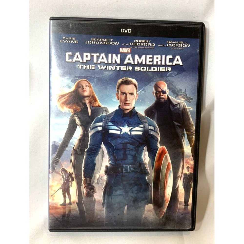 Captain America The Winter Soldier (DVD, 2014) Chris‎ Evans Scarlett Johansson